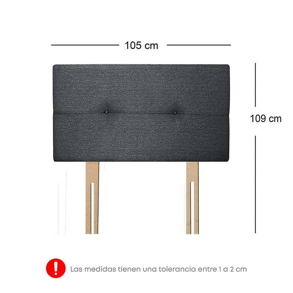Dormitorio Acqua 1.5 Plazas Blanco + 1 almohada + Cama mascota