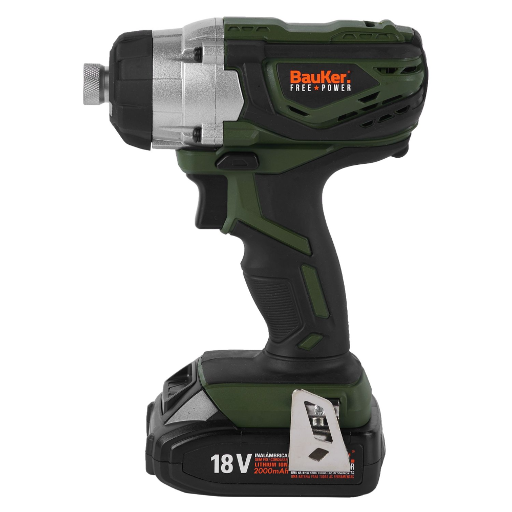 Taladro Percutor 1/2"+ Atornillador de Impacto 1/4" Inalámbrico 18V + 2 baterías + Cargador + Maletín