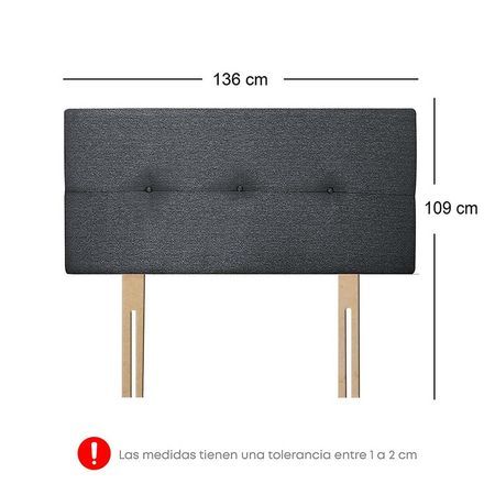 Dormitorio Acqua 2 Plazas Gris/Gris + Sofá Cama