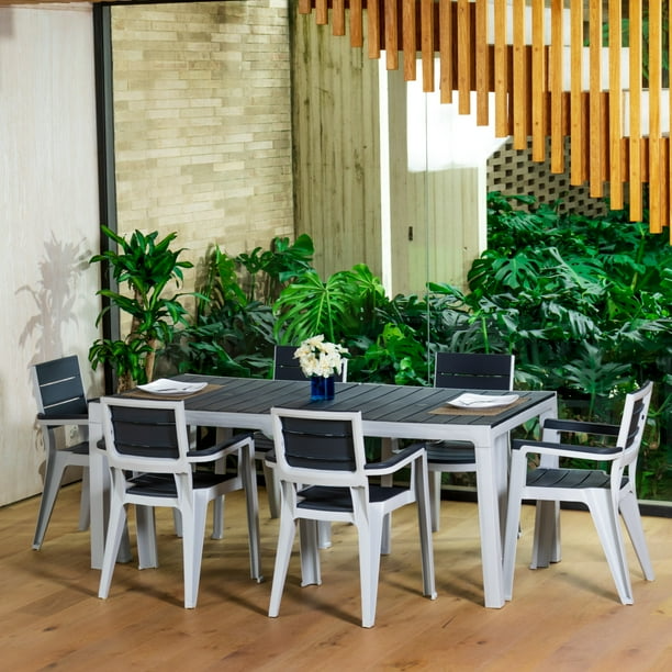 Comedor Exterior Para Patio Jardin Terraza 6 Puestos