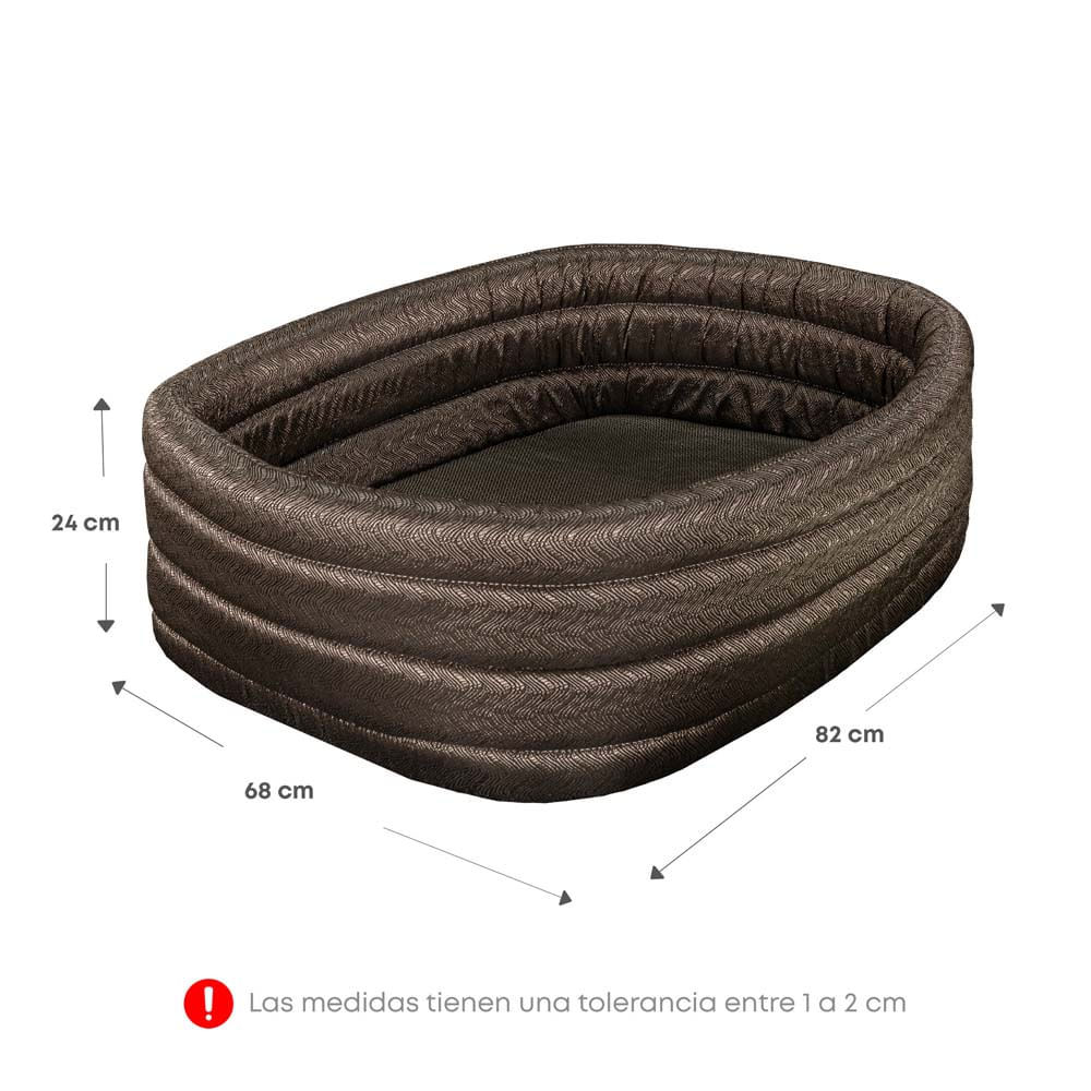 Dormitorio Acqua 1.5 Plazas Blanco + 1 almohada + Cama mascota