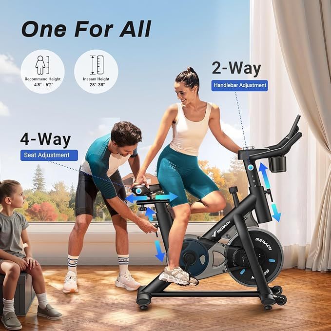 Bicicleta de ejercicio, almohadilla de freno/bicicleta estática magnética con aplicación exclusiva, bicicleta de ciclismo interior de bajo ruido con capacidad de peso de 270 libras, estante