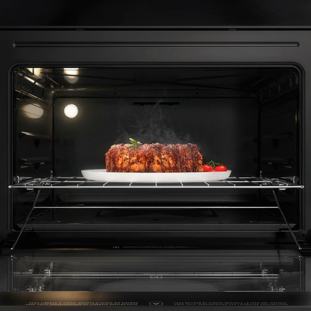 Cocina  con Vidrio Templado de 5 Quemadores Negra 76GS