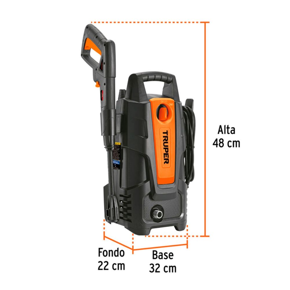 Hidrolavadora Eléctrica Con Jabonera 1500 psi