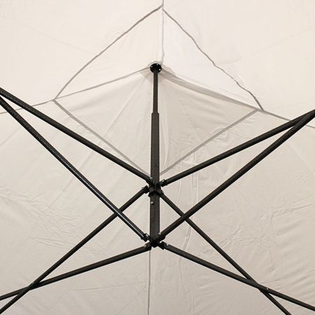 Toldo desplegable 3x3m Blanco
