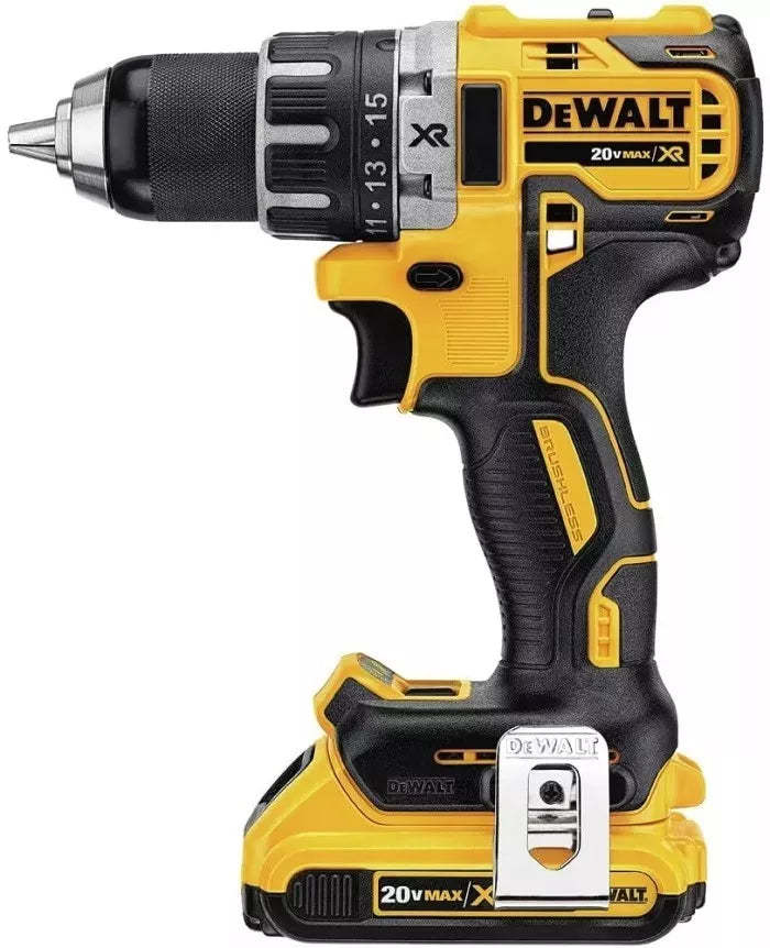 Kit combinado de taladro inalámbrico 20V Max XR, sin escobillas, 2 herramientas (DCK283D2)