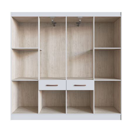 Ropero Niza 10 Puertas 2 Cajones Blanco