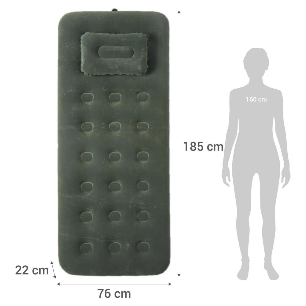 2 Colchones Inflables Manuales + 2 Almohadas + Inflador