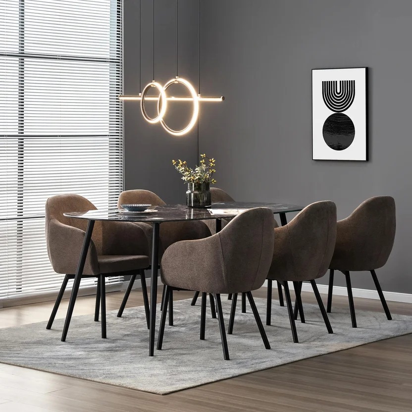 Juego de Comedor1 Mesa + 6 Sillas