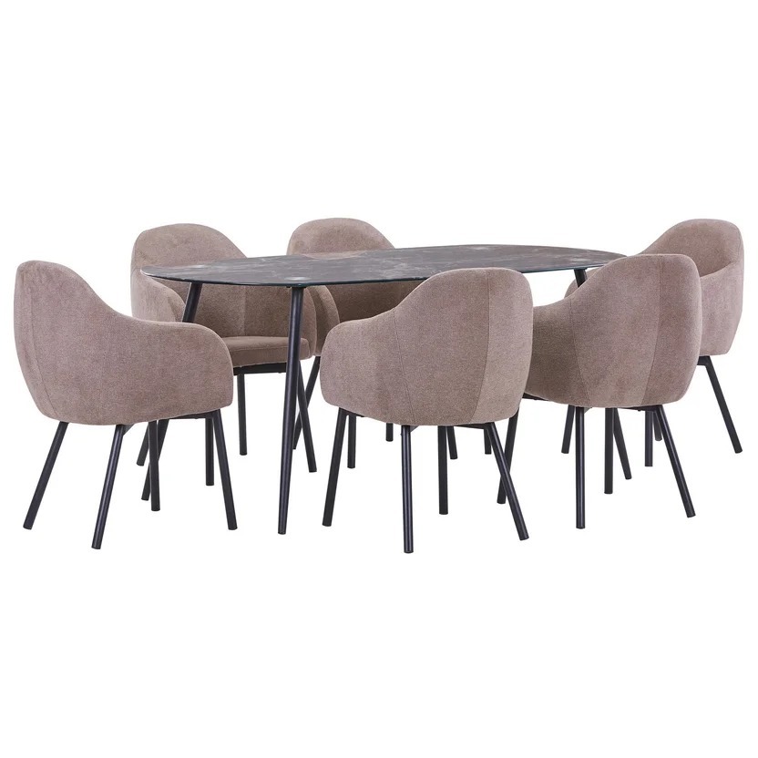 Juego de Comedor1 Mesa + 6 Sillas