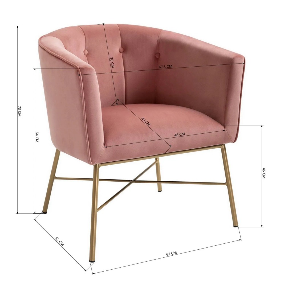 Poltrona Falette Terciopelo Basement Home