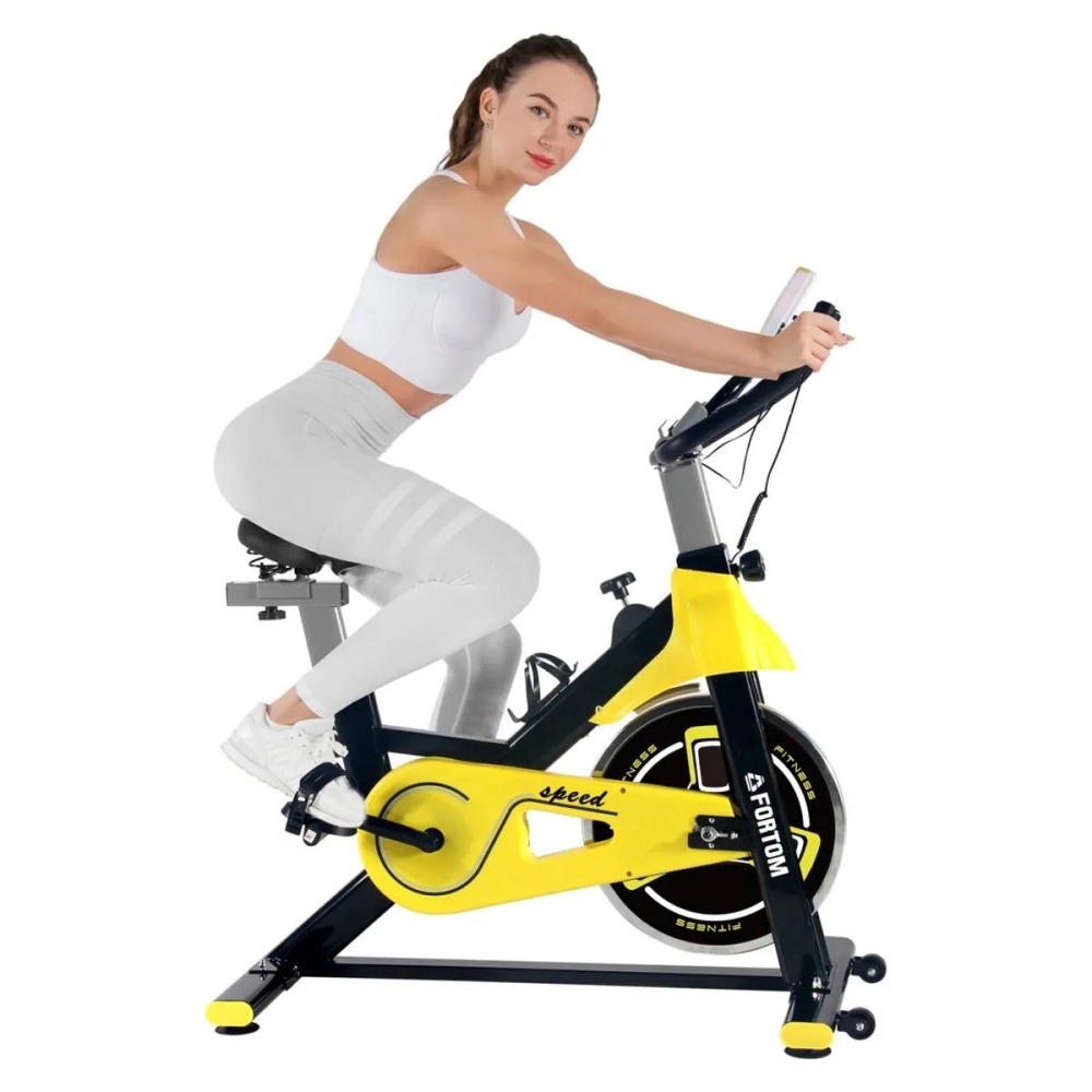Bicicleta Spinning Disco 8 Kg Black/Yellow