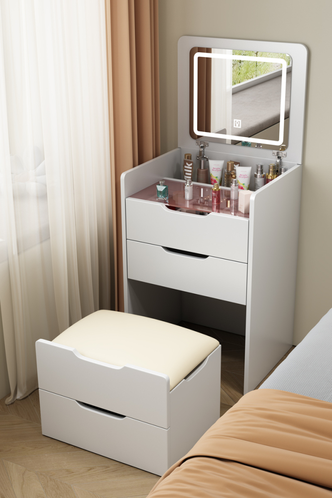 Chest Drawers Makeup Vanity Dressing Table Bedroom Wood Storage Dressing Table Toiletries Modern Penteadeira Furniture LJ50DT