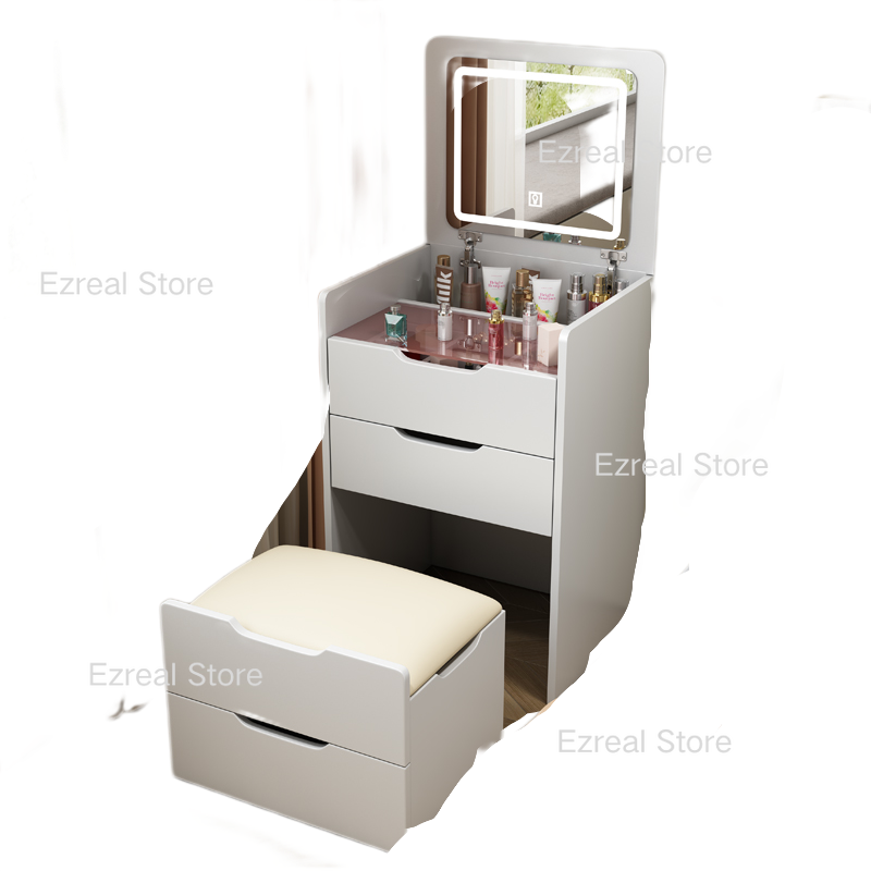 Chest Drawers Makeup Vanity Dressing Table Bedroom Wood Storage Dressing Table Toiletries Modern Penteadeira Furniture LJ50DT