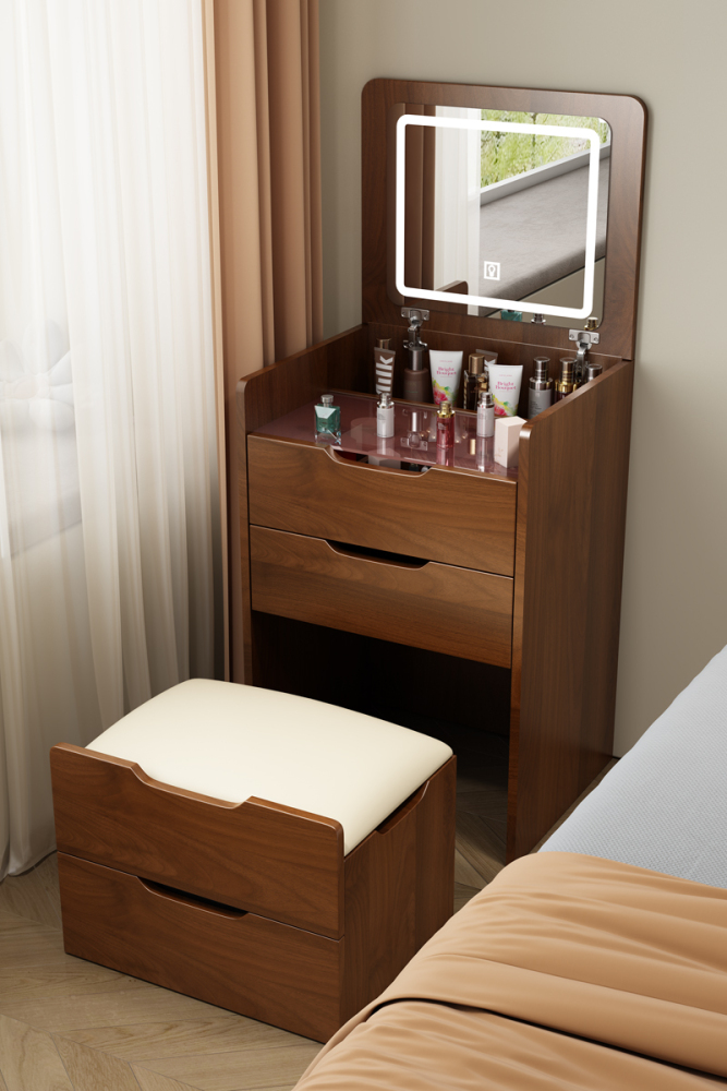 Chest Drawers Makeup Vanity Dressing Table Bedroom Wood Storage Dressing Table Toiletries Modern Penteadeira Furniture LJ50DT