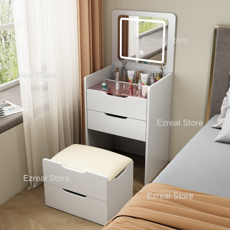 Chest Drawers Makeup Vanity Dressing Table Bedroom Wood Storage Dressing Table Toiletries Modern Penteadeira Furniture LJ50DT