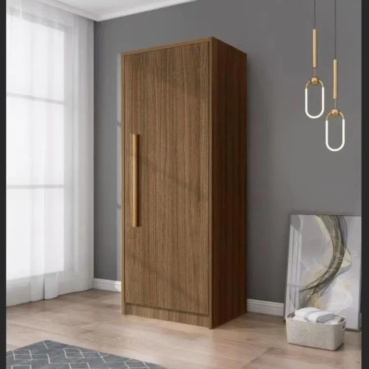 Armario de madera de estilo nórdico con puertas opuestas — Mueble de almacenamiento para dormitorio que ahorra espacio