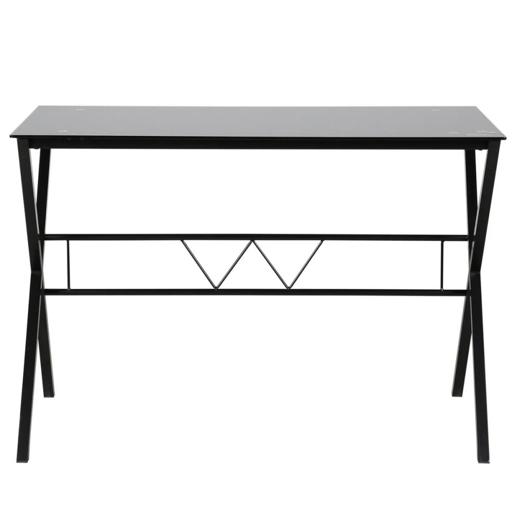 Escritorio vidrio negro 110x60x74cm