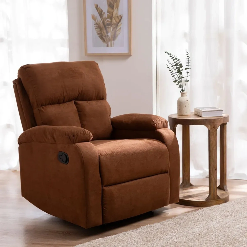 Berger Reclinable Moderno Lino Café Matheus