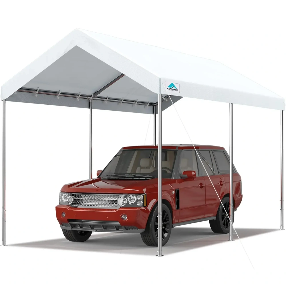 ADVANCE OUTDOOR - Carpa portátil resistente de 10 x 20 pies para coche, garaje, fiestas o refugio para embarcaciones; altura ajustable desde 9,5 pies.