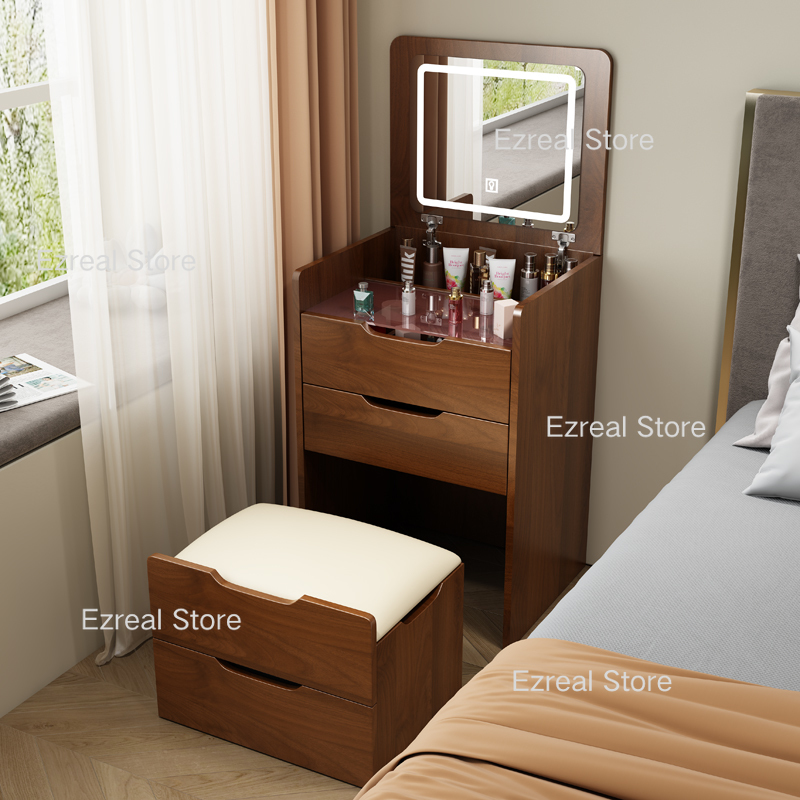 Chest Drawers Makeup Vanity Dressing Table Bedroom Wood Storage Dressing Table Toiletries Modern Penteadeira Furniture LJ50DT