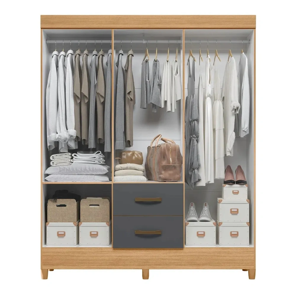COMBO CLOSET 6P+COMODA 4C GRAP