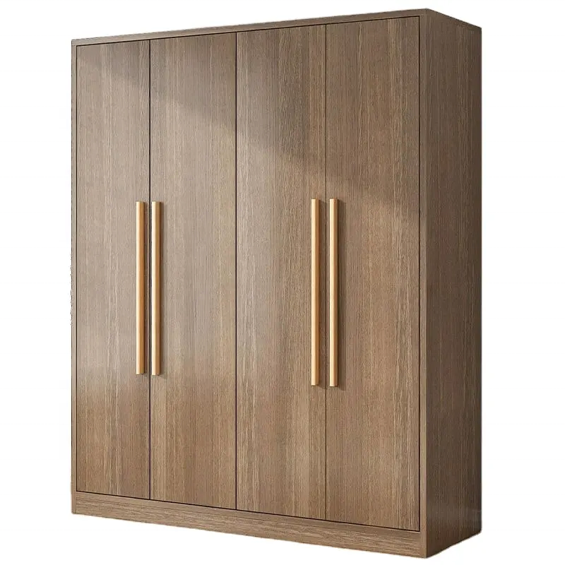 Armario de madera de estilo nórdico con puertas opuestas — Mueble de almacenamiento para dormitorio que ahorra espacio