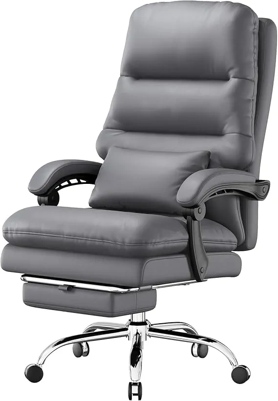 Silla de oficina, silla de escritorio para personas grandes y altas, silla de oficina ergonómica