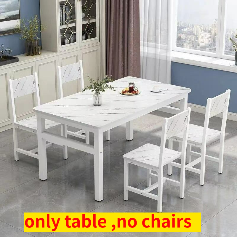 Juego de mesa de comedor plegable y extensible con 4 sillas — Mesa rectangular de madera para cocina y comedor, ideal para ahorrar espacio en apartamentos pequeños y uso doméstico.