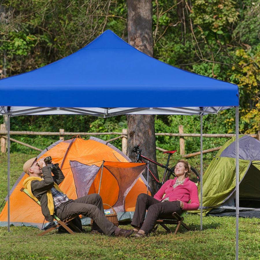 Carpa plegable de 9.5 x 9.5 pies — Carpas de montaje fácil
