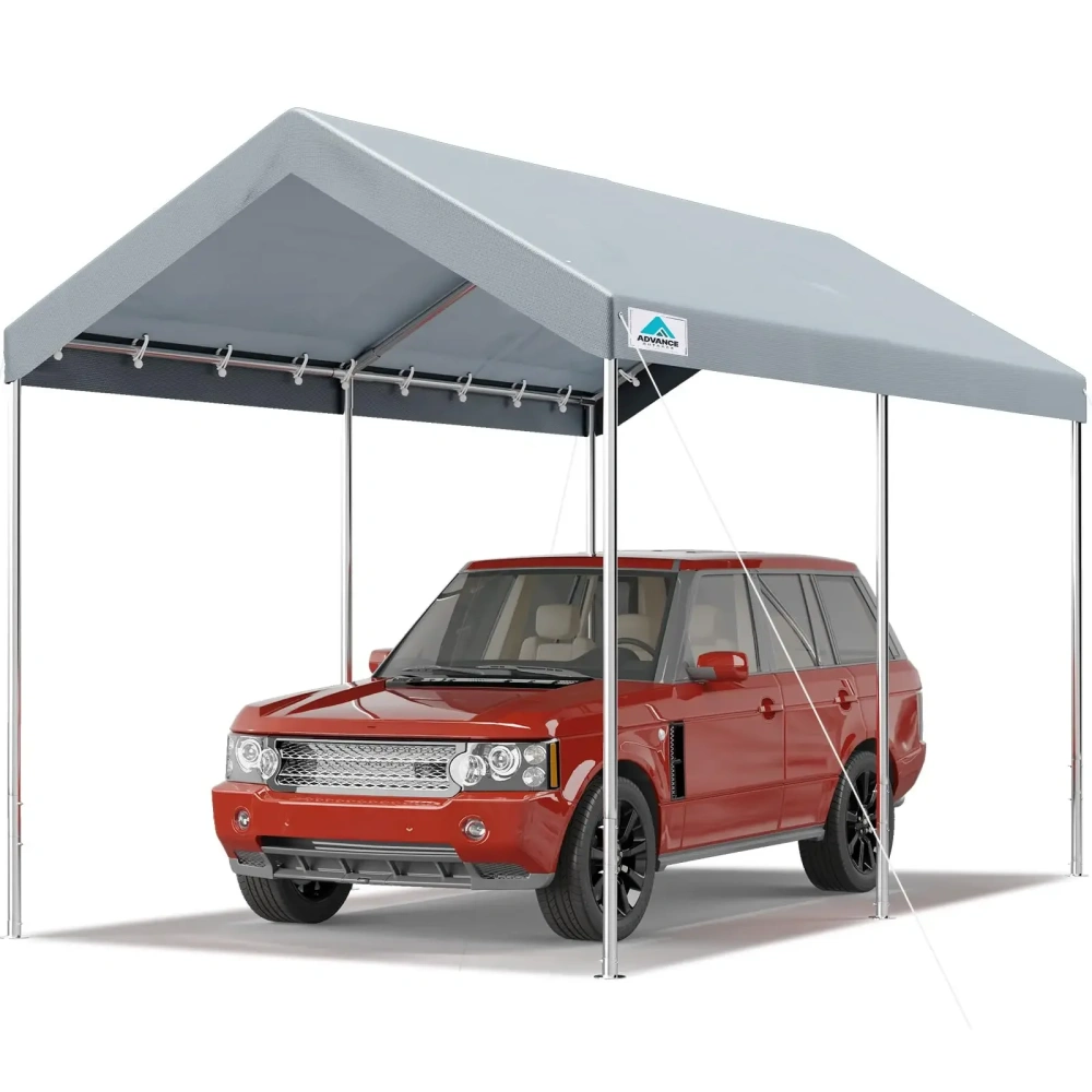 ADVANCE OUTDOOR - Carpa portátil resistente de 10 x 20 pies para coche, garaje, fiestas o refugio para embarcaciones; altura ajustable desde 9,5 pies.
