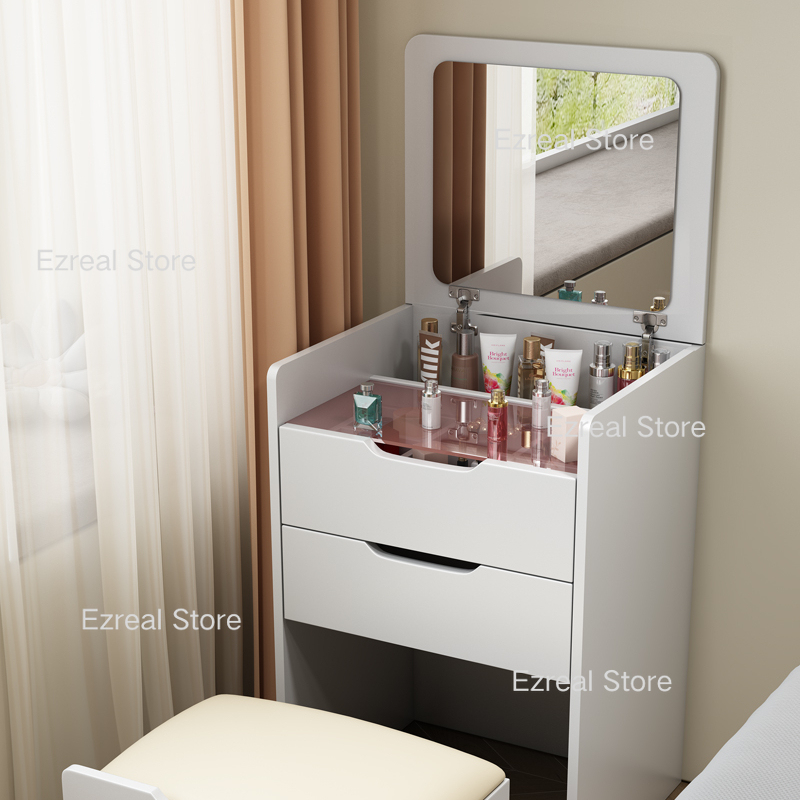 Chest Drawers Makeup Vanity Dressing Table Bedroom Wood Storage Dressing Table Toiletries Modern Penteadeira Furniture LJ50DT