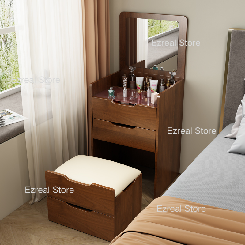 Chest Drawers Makeup Vanity Dressing Table Bedroom Wood Storage Dressing Table Toiletries Modern Penteadeira Furniture LJ50DT