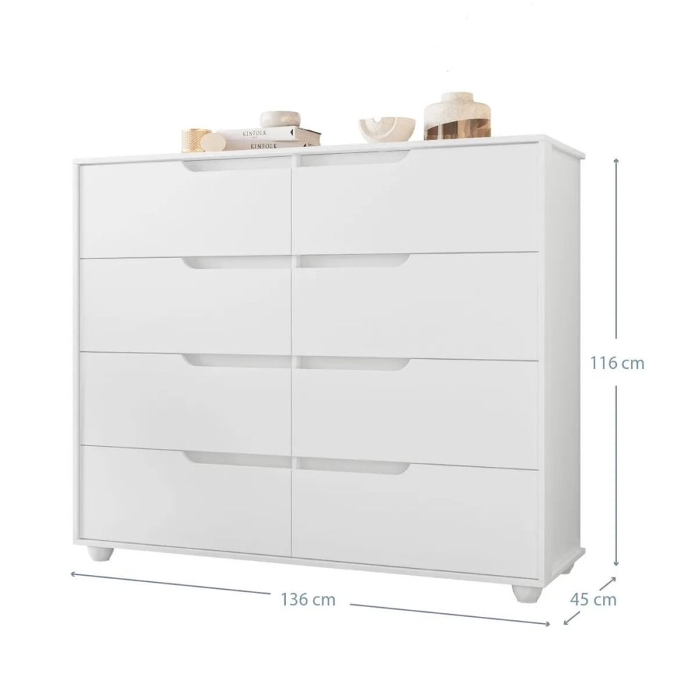 COMBO CLOSET 4P +COMODA DOB WT(271035+276033)