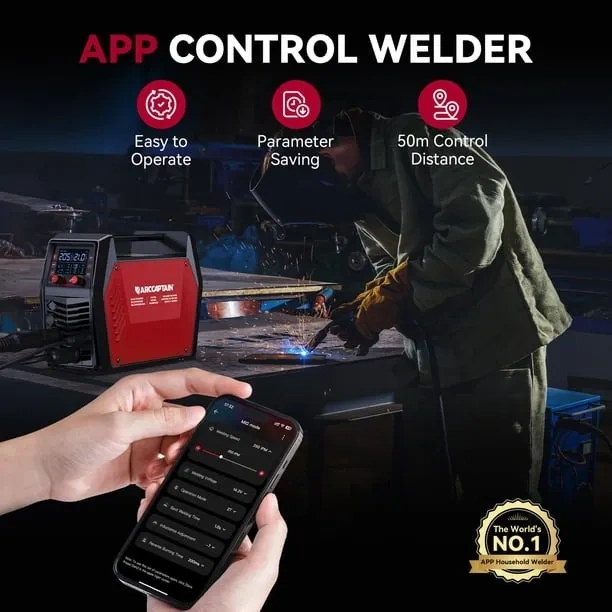 Soldadora ARCCAPTAIN iControl MIG205 Pro 205A 110V/220V 6 en 1
