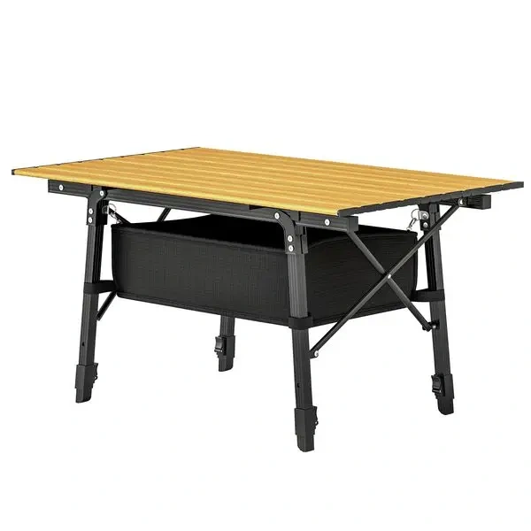 Mesa plegable pequeña de aluminio Outsunny de 3 pies