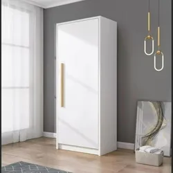 Armario de madera de estilo nórdico con puertas opuestas — Mueble de almacenamiento para dormitorio que ahorra espacio