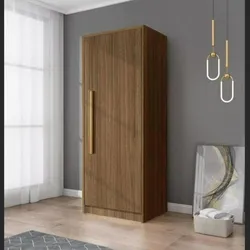 Armario de madera de estilo nórdico con puertas opuestas — Mueble de almacenamiento para dormitorio que ahorra espacio