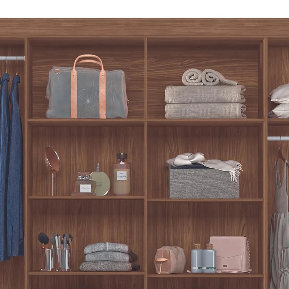 Clóset Liverpool 8 Puerta(s) 6 Cajón(es) 11 Repisa(s) 212x210x46.3 cm Gris