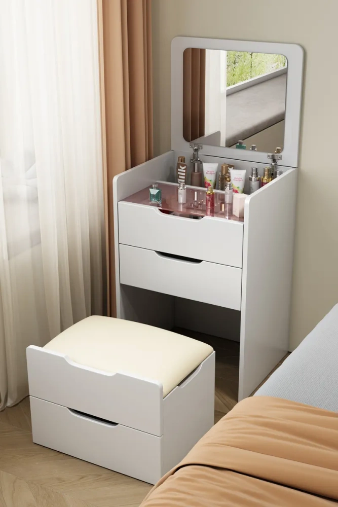Chest Drawers Makeup Vanity Dressing Table Bedroom Wood Storage Dressing Table Toiletries Modern Penteadeira Furniture LJ50DT