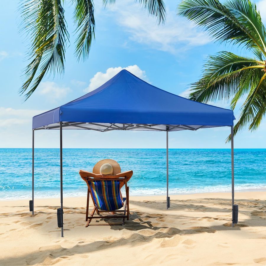 Carpa plegable de 9.5 x 9.5 pies — Carpas de montaje fácil