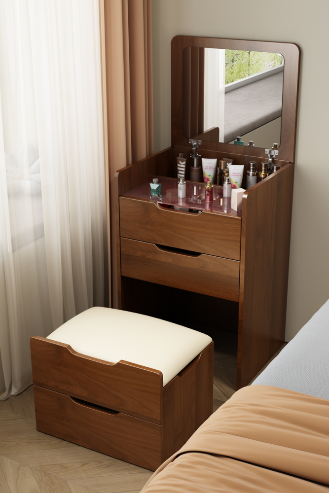 Chest Drawers Makeup Vanity Dressing Table Bedroom Wood Storage Dressing Table Toiletries Modern Penteadeira Furniture LJ50DT