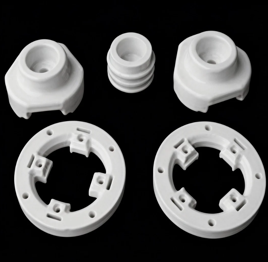 Alumina/Aluminum Nitride Ceramic Insulation Ring,Alumina-AlN Ceramic Insulation Ring - Custom Aluminum Nitride Ceramic