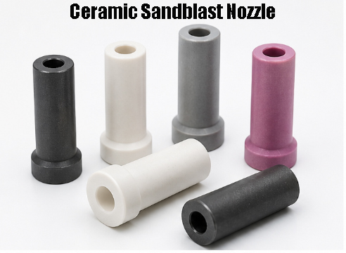 Ceramic Sandblast Nozzle Manufacturer for Abrasive Blasting Applications,Zirconium oxide ceramic Nozzles - Custom Industrial Wear Parts