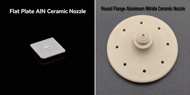 Aluminum Nitride Ceramic Nozzle,Aluminum Nitride Ceramic Nozzle, AlN Ceramic Nozzles, High Thermal Conductivity Ceramic Nozzle