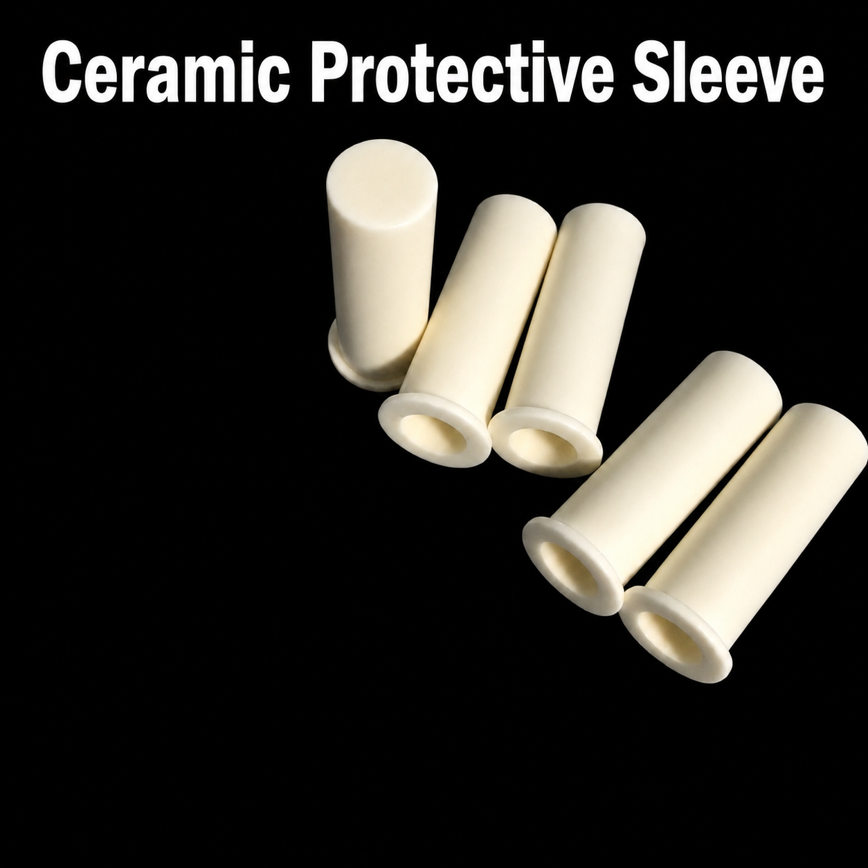 Custom Ceramic Protective Sleeves | Component Protection Ceramic Sleeves,Custom Ceramic Protective Sleeves for Component Protection
