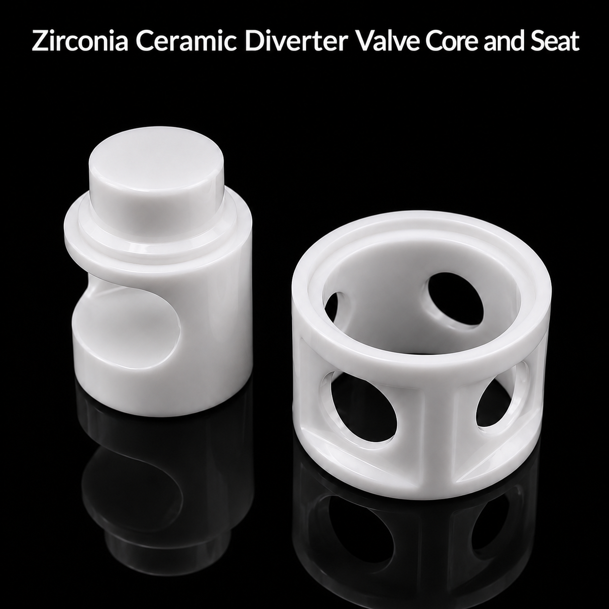 Zirconia Ceramic Diverter Valve Core and Seat,Zirconia Ceramic Diverter Valve Core and Seat for Fluid Control