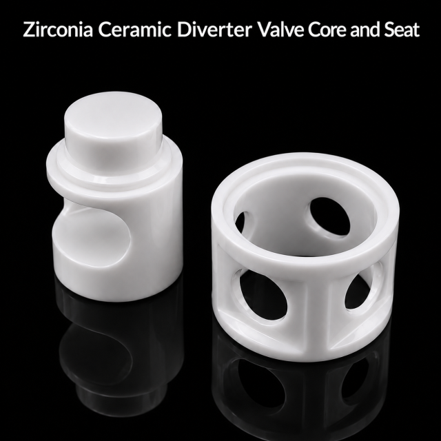 Zirconia Ceramic Diverter Valve Core and Seat,Zirconia Ceramic Diverter Valve Core and Seat for Fluid Control
