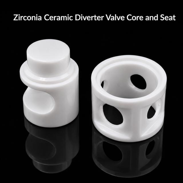 Zirconia Ceramic Diverter Valve Core and Seat,Zirconia Ceramic Diverter Valve Core and Seat for Fluid Control