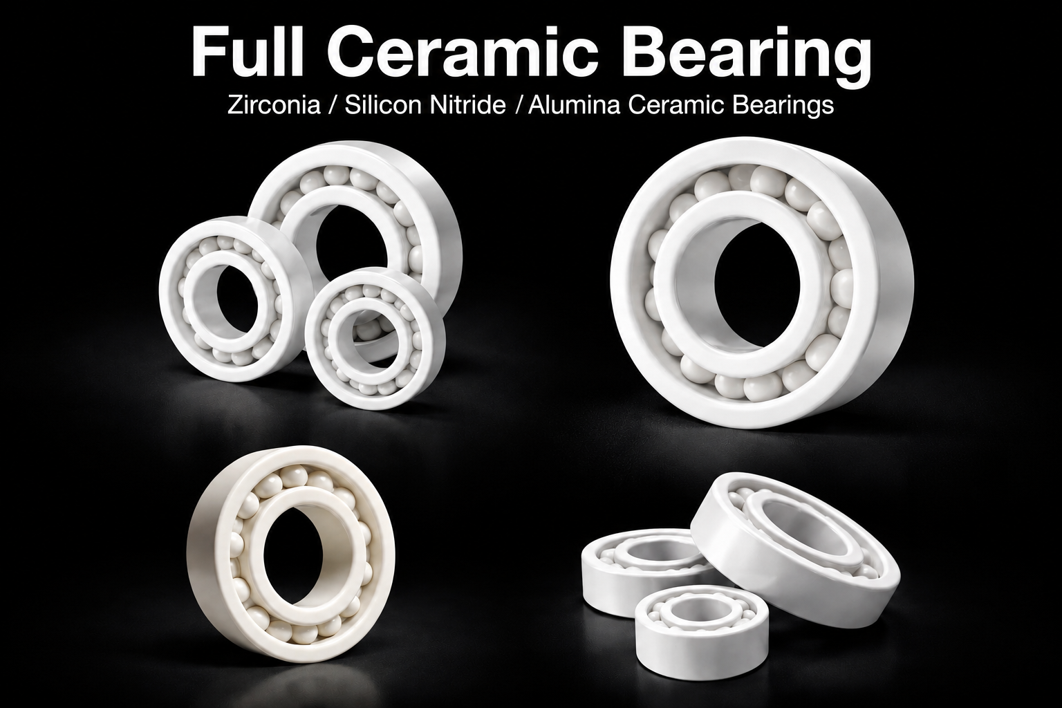 Full Ceramic Bearing | Zirconia / Silicon Nitride / Alumina Ceramic Bearings,Full Ceramic Bearing | Zirconia / Silicon Nitride / Alumina Ceramic Bearings